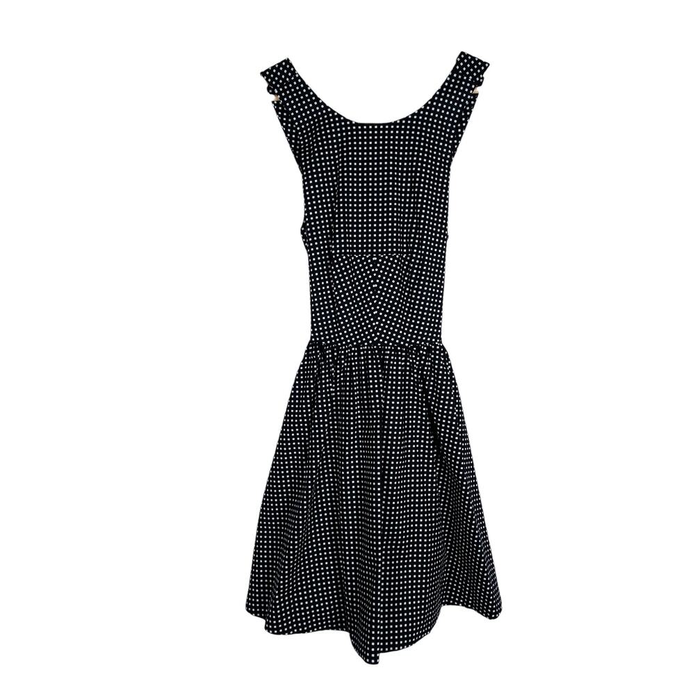 Kate Spade Mini Dress 2 Black White Diamond Pattern Feminine Coquette Preppy